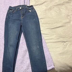 SHEIN Dark Blue Skinny Jeans